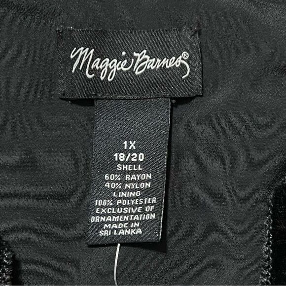 Maggie Barnes Womens Velvet Burnout Tunic Top Sz 1X Cocktail Loose Whimsigoth - Picture 7 of 8